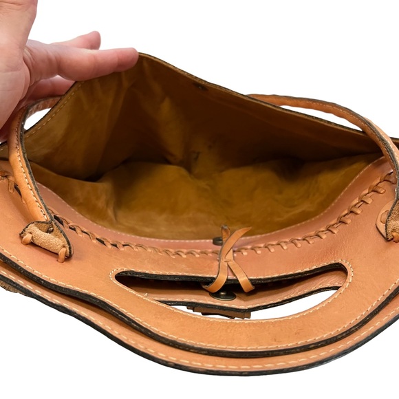 Patricia Nash Biadia Braided Flower Satchel Tan - Picture 7 of 16